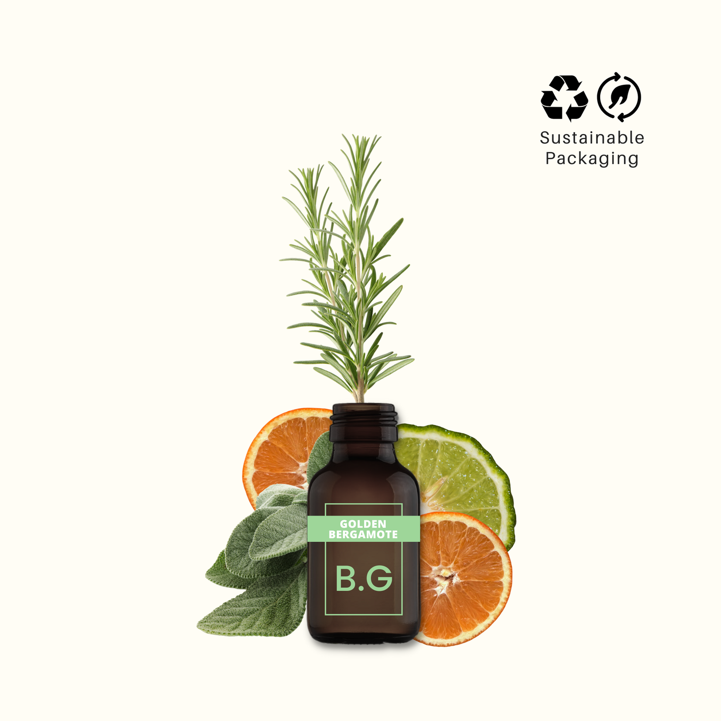 Golden Bergamote (50ML), Pure Aromatherapy Essential Oil